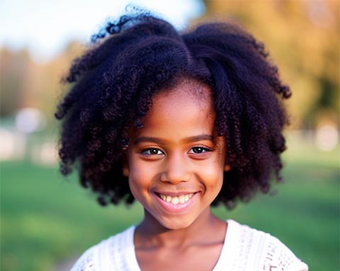 Idées de coiffure afro pour fillette